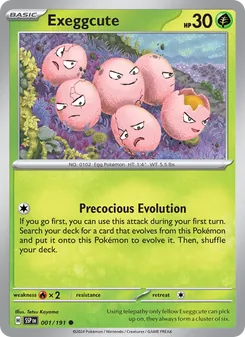 Exeggcute [Precocious Evolution] 카드 이미지