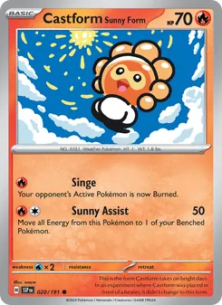 Castform Sunny Form [Singe | Sunny Assist] 카드 이미지