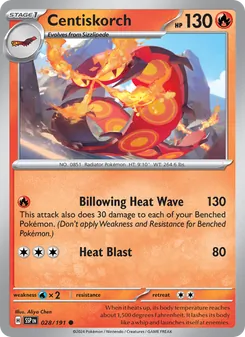 Centiskorch [Billowing Heat Wave | Heat Blast] 카드 이미지