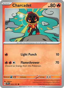 Charcadet [Light Punch | Flamethrower] 카드 이미지