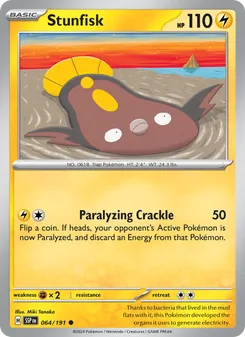 Stunfisk [Paralyzing Crackle] 카드 이미지