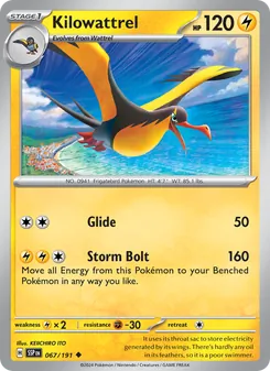 Kilowattrel [Glide | Storm Bolt]