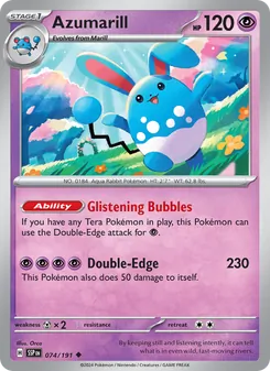 Azumarill [Glistening Bubbles | Double-Edge] 카드 이미지