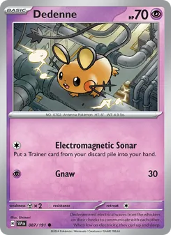 Dedenne [Electromagnetic Sonar | Gnaw] 카드 이미지