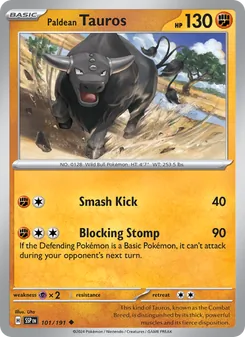 Paldean Tauros [Smash Kick | Blocking Stomp]