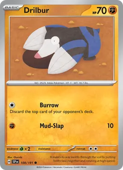 Drilbur [Burrow | Mud-Slap] 카드 이미지