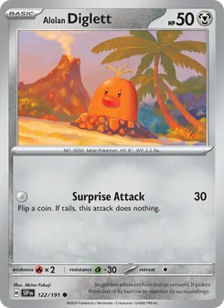 Alolan Diglett [Surprise Attack] 카드 이미지
