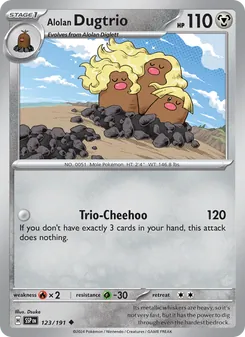 Alolan Dugtrio [Trio-Cheehoo] 카드 이미지