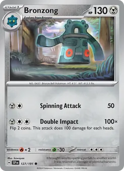 Bronzong [Spinning Attack | Double Impact] 카드 이미지