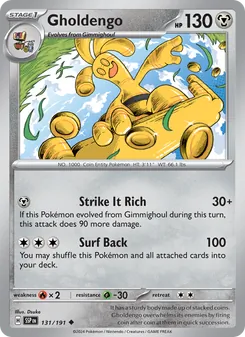 Gholdengo [Strike It Rich | Surf Back] 카드 이미지