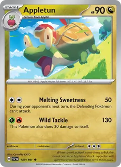Appletun [Melting Sweetness | Wild Tackle] 카드 이미지