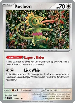 Kecleon [Expert Hider | Lick Whip] 카드 이미지