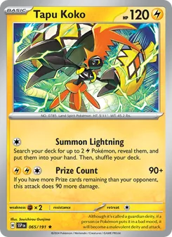 Tapu Koko [Summon Lightning | Prize Count]