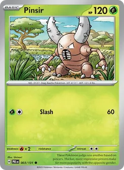 Pinsir [Slash] 카드 이미지