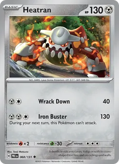 Heatran [Wrack Down | Iron Buster] 카드 이미지