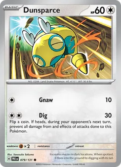 Dunsparce [Gnaw | Dig] 카드 이미지