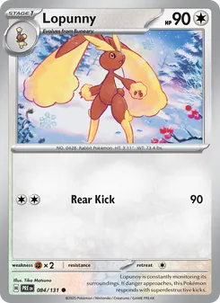 Lopunny [Rear Kick] 카드 이미지