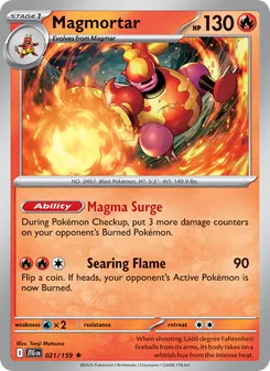Magmortar [Magma Surge | Searing Flame] 카드 이미지