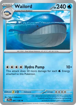 Wailord [Hydro Pump]