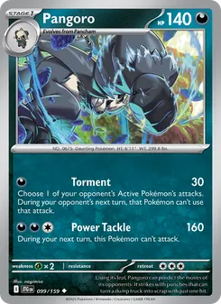 Pangoro [Torment | Power Tackle] 카드 이미지
