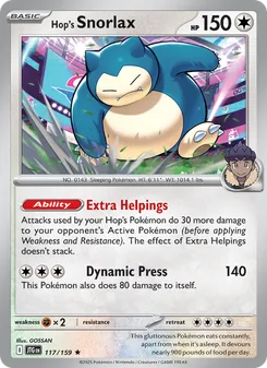 Hop's Snorlax [Extra Helpings | Dynamic Press]