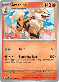 Arcanine [Flare | Punishing Fang] 카드 이미지
