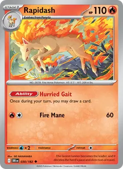 Rapidash [Hurried Gait | Fire Mane]