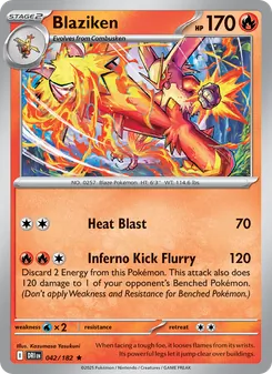 Blaziken [Heat Blast | Inferno Kick Flurry] 카드 이미지