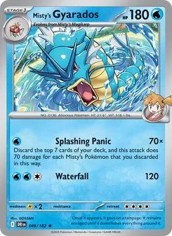 Misty's Gyarados [Splashing Panic | Waterfall]
