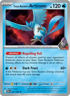 Team Rocket's Articuno [Repelling Veil | Dark Frost]
