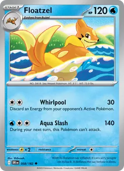 Floatzel [Whirlpool | Aqua Slash] 카드 이미지