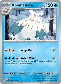Abomasnow [Lunge Out | Frozen Wood] 카드 이미지