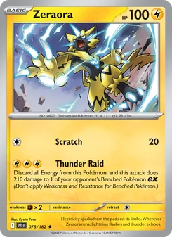Zeraora [Scratch | Thunder Raid] 카드 이미지