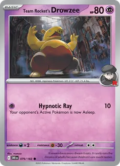 Team Rocket's Drowzee [Hypnotic Ray]