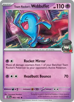 Team Rocket's Wobbuffet [Rocket Mirror | Headbutt Bounce]