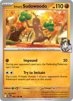 Ethan's Sudowoodo [Impound | Try to Imitate] 카드 이미지
