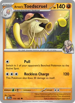 Arven's Toedscruel [Pull | Reckless Charge] 카드 이미지