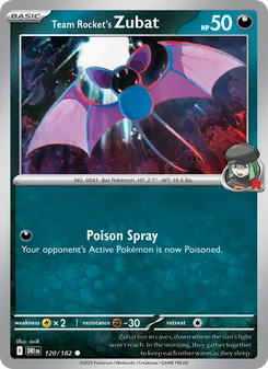 Team Rocket's Zubat [Poison Spray]