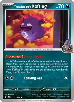 Team Rocket's Koffing [Smog Signals | Leaking Gas]