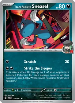 Team Rocket's Sneasel [Scratch | Strike the Sleeper]
