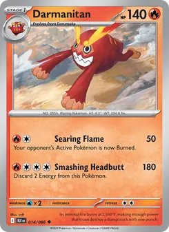 Darmanitan [Searing Flame | Smashing Headbutt]