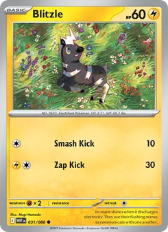 Blitzle [Smash Kick | Zap Kick] 카드 이미지