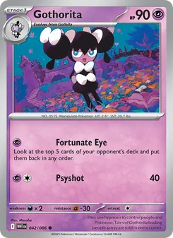 Gothorita [Fortunate Eye | Psyshot] 카드 이미지