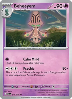 Beheeyem [Calm Mind | Psychic] 카드 이미지