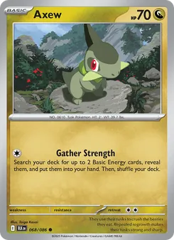 Axew [Gather Strength] 카드 이미지