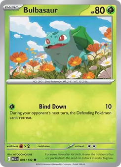 Bulbasaur [Bind Down] 카드 이미지