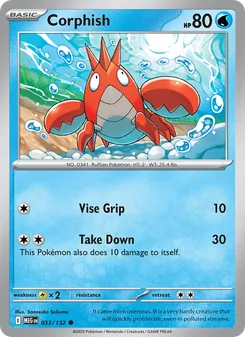 Corphish [Vise Grip | Take Down] 카드 이미지