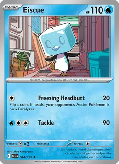 Eiscue [Freezing Headbutt | Tackle] 카드 이미지