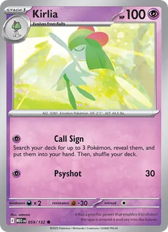 Kirlia [Call Sign | Psyshot]