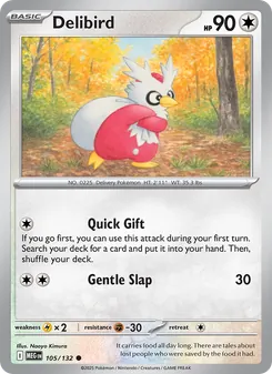 Delibird [Quick Gift | Gentle Slap] 카드 이미지
